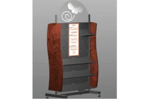 Metal and wood custom display