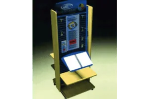 Simple metal and wood display